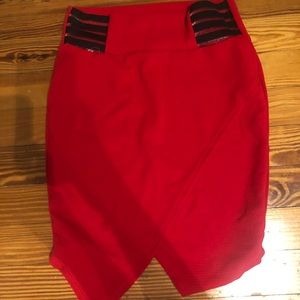 Red Mini Skirt